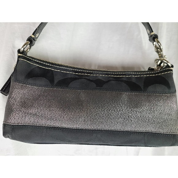 Coach Signature Hobo 11096 Clutch Logo Black - Picture 1 of 4